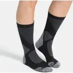 Odlo The Active Warm Cross-country Unisex Crew Socks black - odlo graphite grey
