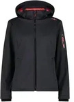 CMP Woman Jacket Zip Hood titanio mel-red fluo (04US) 34