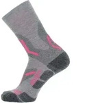 Uyn Woman Trekking 2IN Merino Mid Socks light grey/pink (G327) 35/36