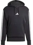 adidas Essentials Three Stripes French Terry Hoodie black-white (095A) 2XL