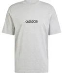 adidas Essentials Linear Single Jersey Tee medium grey heather-black (83F7) M