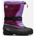Sorel Youth Flurry Boot purple dahlia paisley purple (562) 1
