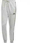 adidas Essentials Three Stripes Fleece Pants medium grey heather-black (83F7) 2XL