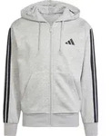 adidas Essentials Three Stripes Fleece Hoodie medium grey heather-black (83F7) XL