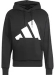 adidas Essentials BIG Logo Fleece Hoodie black-white (095A) 2XL