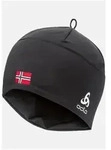 Odlo Polyknit FAN Warm black - norwegian flag (60067)