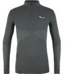 Salewa Zebru MED Warm AMR M 1/2Z Tee onyx (0870) 46/S