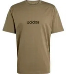 adidas Essentials Linear Single Jersey Tee olive strata-black (AETE) XL