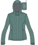 CMP Woman Jacket FIX Hood agave (E811) 34