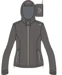 CMP Woman Jacket FIX Hood terra (Q955) 38