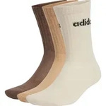 adidas Linear Crew Socks Cushioned Socks 3 Pair Pack wonder white-magic beige-earth