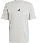 adidas Essentials Small Logo Single Jersey Tee medium grey heather-black (83F7) 3XL