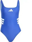adidas 3 Stripes U-back Swimsuit semi lucid blue-white (AETC) 42