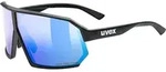 Uvex Sportstyle 237 black mat buzzy blue cat. 2 one size