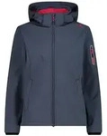 CMP Woman Jacket Zip Hood titanio-carminio (07UU) 34
