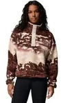 Columbia Women's Helvetia II Cropped Sherpa Half Snap Printed Fleece tobacco sisters,