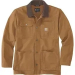 Carhartt Iconic C01 Rugged Flex Duck Chore Coat carhartt brown (BRN) S REG