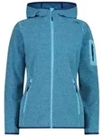 CMP Woman Fleece Jacket FIX Hood topazio-blue ink (12LU) 34