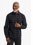 Jack Wolfskin Lite Flannel Shirt M check black (T0156) 2XL