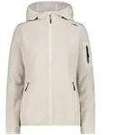 CMP Woman Fleece Jacket FIX Hood b.co gesso-vaniglia (06XU) 34