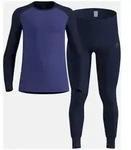 Odlo The Active Warm Base Layer Set dark sapphire - skipper blue (21802) S