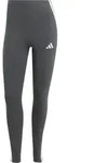 adidas Essentials 3-STRIPES Cotton Leggings dark grey heather-white (9407) XS