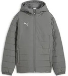 Puma Teamadditions Hooded Padded Jacket Jr flat medium gray-puma silver (13) 116