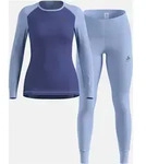 Odlo The Active Warm Base Layer Set blue heron - skipper blue (21803) S