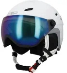 CMP WJ-2 Kids Ski Helmet With Visor bianco-silver (24XS) S