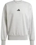 adidas Essentials Feelcozy Fleece Sweatshirt medium grey heather-black (83F7) L