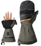 Lenz Heat Glove 1.0 Finger Cap Hunting Mittens Unisex gr&uuml;n/orange S(7/8)