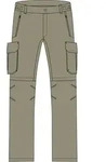 CMP MAN Zip OFF Pant sage (E663) 46