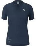 Scott Tee W's Vertic Zip SS dark blue (0114) XS