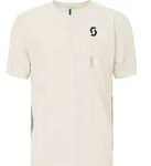 Scott Tee M's Vertic Zip SS cotton white/toast beige (8229) XL