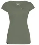 Salewa Puez Melange Dry'ton W Short Sleeve Tee faded green melange (5A56) 36