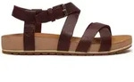 Timberland Womens Backstrap Sandal bur f grain 6 Wide Fit