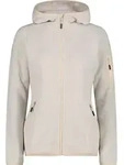 CMP Woman Fleece Fleece Jacket FIX Hood vaniglia-bianco (05XV) 34