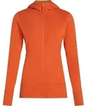 Icebreaker Women Merino 260 Quantum Long Sleeve Zip Hoodie fervid (0GT) XS