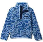 Columbia Helvetia II Printed Half Snap Fleece mountain blue topoglitch, coll navy