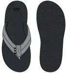 Oakley Bark Flip Flop cement (314) 10.0