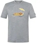 Super.Natural M HOT Dog Tee cashmere grey melange/various (35G) S