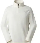 The North Face Mens Glacier Fleece 1/4 Zip Jacket white dune (QLI) L