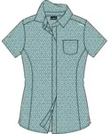 CMP Woman Shirt lagoon-off white (04ZV) 48