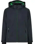 CMP KID Ski Jacket Snaps Hood antracite -deep mint (29UU) 128