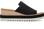 Toms Diana Mule black heavy canvas 38.5