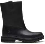 Timberland Womens Mid Pull ON Boot blk full grain 9.5 Wide Fit