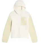 The North Face Womens Yumiori 1/4 Zip Hood Novelty white dune/desert stone...