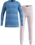 Odlo Active Warm SET orchid ice - nebulas blue (11014) 128