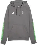 Puma BMG Ftblking Hoodie flat medium gray-puma green (01) S