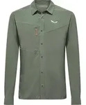 Salewa Puez Long Sleeve Shirt M faded green (5A50) 46/S